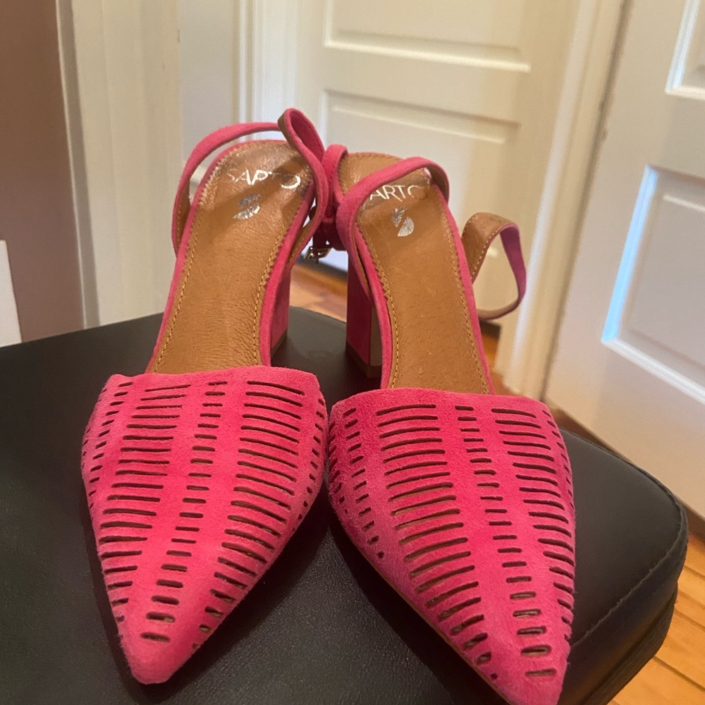 Franco Sarto Hot Pink Cutout Heels